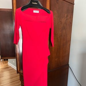 COPY - La Petite Robe di Chiara Boni Red Kate Gown $995 size 42 or US 6